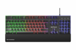 Tastatura gaming cu fir iluminata Serioux Nexor, interfata USB, numar de taste: 104, material ABS, anti-ghosting: 19 taste, lungime cablu 1.5m PVC, dimensiuni (LxAxH): 435.74 × 178.54 × 33.62 mm, negru - Image 4