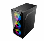 Carcasa PRO GAMING ELEMENT, RGB, Mid Tower, Black - Image 5