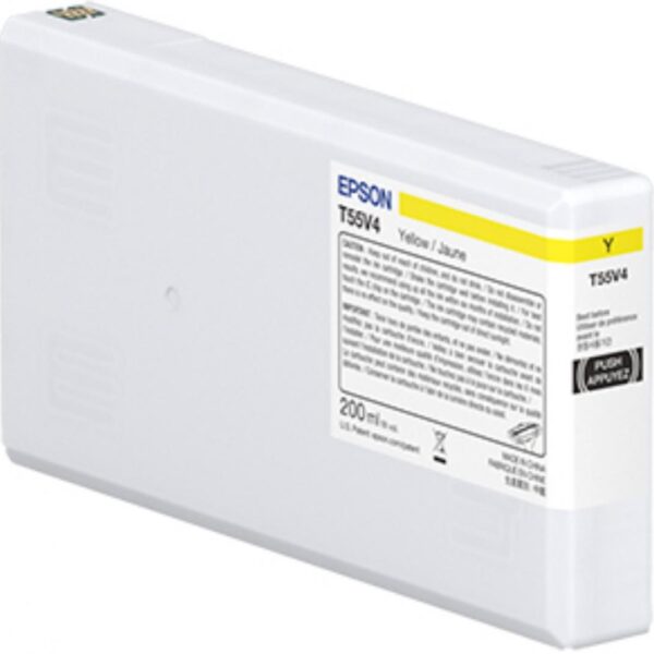 EPSON T55W4 YELLOW INK CARTRIDGE, Ultrachrome® HDR, Capacitate:200ml, Compatibil cu: SureColor P5300