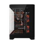 Carcasa 1st PLAYER UV6, RGB, Cube Tower, Black - Image 3