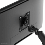 Brat pentru monitor Neomounts, tip full motion, pentru display-uri cu diagonale 17"-35", sistem de prindere VESA 75x75~100x100mm, greutate maxima suportata 9kg pentru ecranele plate si 8kg pentru ecranele curbate, tilt  +45°, -45°, swivel  +45°, -45°, rotate +180°, -180°, reglabil pe inaltime - Image 3