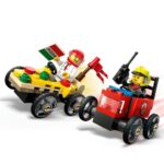 PACHET DE CURSE FURGONETA DE PIZZ VS. CAMION DE POMPIERI, LEGO 60458 - Image 6