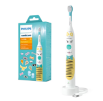 Periuta de dinti electrica copii PHILIPS Sonicare Kids HX3601/01, 31000 miscari/min, 1 program, 1 capat alb, L x A x I (mm) 63x109x220