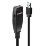 Cablu Lindy 15m USB 3.0 Active Extension Slim, negru - Image 4