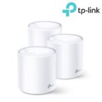 TP-Link AX1800 whole home mesh Wi-Fi 6 System, Deco X20(3-pack); Wireless Standards: IEEE 802.11a/n/ac/ax 5GHz, IEEE 802.11b/g/n/ax 2.4GHz, Signal Rate: 575 Mbps on 2.4GHz, 1200 Mbps on 5GHz, 1024QAM on 2.4GHz and 5GHz, 2 X 10/100/1000 Mbps RJ45 ports, Working Mode: Router, Access Point, 4 internal
