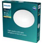 Plafoniera LED Philips Suede, 4x5W, 2350 lm, lumina calda (2700K), IP20 ,38cm, Alb - Image 2
