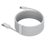 Cablu alimentare si date Baseus Simple Wisdom, Fast Charging Data Cable pt. smartphone, USB la USB Type-C 5A (2buc/set), 1.5m, alb - Image 2