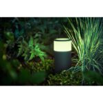 Stalp LED RGB extensie pentru iluminat exterior Philips Hue Calla, 8W(49W), 590 lm, lumina alba si color (2000-6500K), IP44, 252x104mm, Negru - Image 9