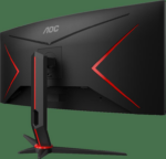 Monitor Gaming AOC CU34G2X/BK, 34", 3440 x 1440 pixeli, Black, Red - Image 4