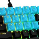 HP Gaming Keycaps Full set, HyperX Pudding, US Layout, Blue - Image 2