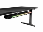 Birou gaming Genesis Holm Modular 160, material lemn/metal, reglabil pe inaltime 70 - 90 cm, iluminare RGB, management cabluri, negru - Image 3
