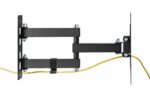 Suport de perete Akai cu inclinatie +3/-10°, diagonala display 23"-43", VESA min. 100x100, VESA max. 200x200, suporta pana la 30kg, distanta fata de perete MAX 378mm, negru - Image 4