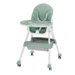 Scaun de masa 2 in 1, pliabil, verde, U-Grow