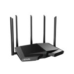 Wireless Router Tenda, RX27PRO;  AXE5700, TRI-Band Gigabit Wi-Fi 6 Router, Standarde si protcoale: IEEE802.3, IEEE802.3u,IEEE802.3ab, interfata: 1*10/100/1000Mbps WAN port, 3*10/100/1000Mbps LAN ports, 5 x Antene externe, Dimensiuni: 261*168*60mm, Viteza wireless: 6GHz:Up to 2402Mbps, 5GHz:Up to