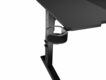Birou gaming Genesis Holm Modular 160, material lemn/metal, reglabil pe inaltime 70 - 90 cm, iluminare RGB, management cabluri, negru - Image 17