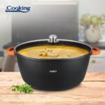SEMIOALA ALUMINIU+CAPAC 44X19 CM,23L,DARK LINE, COOKING BY HEINNER - Image 3