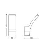 Aplica LED pentru exterior Philips SPLAY, 3.8W, 800 lm, lumina calda(2700K), IP44, 240x160x80mm, Antracit - Image 3