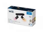 Spot LED RGB WiZ Imageo, Wi-Fi, Bluetooth, 2x4.9W, 690 lm, lumina albasi color (2200-6500K), IP20, Metal, Negru - Image 2