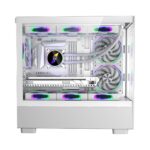 Carcasa 1st PLAYER MI5, RGB, Mid Tower, White - Image 4