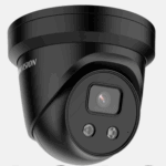 Camera supraveghere Hikvision IP turret DS-2CD2383G2-IU(2.8mm)BLACK, 8MP, culoare neagra, Acusens - filtrarea alarmelor false dupa corpul uman si masini, microfon audio incorporat, senzor 1/2.8" Progressive Scan CMOS, rezolutie 3840 × 2160@20fps, iluminare Color: 0.005 Lux @ (F1.6, AGC ON), B/W: 0