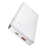 Baterie externa Baseus Airpow lite, 10000mAh, 22.5W, 1 x USB; 1 cablu x USB Type-C, 1 cablu x Iphone Lightning, total 3A, alb - Image 2