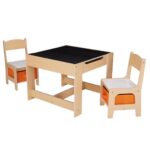 Set masuta si 2 scaune , lemn natur, U-Grow - Image 2