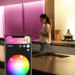 Extensie Banda LED RGB inteligenta Philips Hue Lightstrip Plus, 11.5W ,950 lm, lumina alba si color (2000-6500K), IP20, 1 metru - Image 4