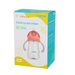 Cana cu pai tritan, orange, 300ml, U-Grow - Image 4