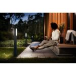 Stalp LED pentru iluminat exterior Philips Stratosphere, 2x4.5W (70W) ,1000 lm, lumina neutra (4000K), dimabila, IP44, 770x76x60mm, Antracit - Image 3