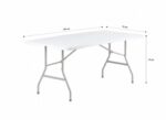 HEINNER SET MASA CU 4 SCAUNE PLASTIC PLIABILE - Image 3