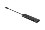 DOCKING Station A4tech universal, 6-in-1, cablu 0.20m, gri - Image 3