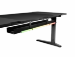 Birou gaming Genesis Holm Modular 160, material lemn/metal, reglabil pe inaltime 70 - 90 cm, iluminare RGB, management cabluri, negru - Image 26