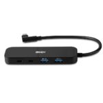 Hub Lindy 4 porturi, interfata USB 3.2 Gen2, latime de banda suportata 10 Gbps, power delivery 3.0 pana la 100W (20V 5A), chipset VL102+, GL3590, negru - Image 2