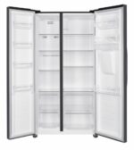 Side by Side HEINNER HSBS-HM439NFINVDGWDE++, No Frost, 439 L, Clasa E, Dozator apa, Gri antracit texturat - Image 2