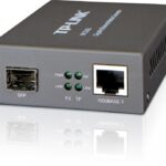 "Omada 10/100/1000 Mbps RJ45 to 1000 Mbps SFP Slot Supporting MiniGBIC Modules PORT: 1× Gigabit SFP Slot, 1× Gigabit RJ45 Port (Auto MDI/MDIX) SPEC: Chassis TL-MC1400 Rack-mountable"