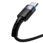 Cablu Tellur USB to Type-C cu LED, 3A, nailon, 1.2m, negru - Image 3