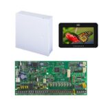 Centrala Paradox SP6000+; 8 zone pe placa (16 cu dublare zona ATZ);2 PGM pe placa, extensibile la 16 (dintre care oricare poate fi wireless);Actualizare firmware local via BabyWare;Numere de telefon raportare: 3 pentru stația centrală, 5 personale, 1 pager;Include cutie cu traf 1 buc si Touch Screen
