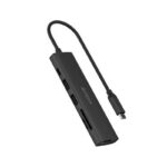 DOCKING Station A4tech universal, 6-in-1, cablu 0.20m, gri