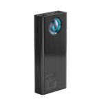 Baterie externa Baseus Ambilight, capacitate 30.000 mAh, 4 porturi iesire USB 2.0, 1 port USB-C, voltaj iesire 5 V, amperaj 3 A, functii display digital pentru nivel baterie, incarcare rapida, negru - Image 2
