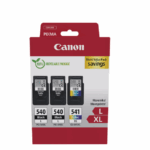 Canon pachet cartuse cearneala PG-540L X2 /CL-541XL MULTIPACK, capacitate negru: 2 X 300 pagini/11ml, Color: 400 pagini / 15ml, Compatibil cu: PIXMA GM2050, PIXMA MG2140, PIXMA MG2150, PIXMA MG2155, PIXMA MG2250, PIXMA MG3140, PIXMA MG3150, PIXMA MG3250, PIXMA MG3550, PIXMA MG3650, PIXMA MG3650S