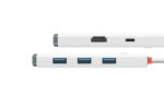 Docking Station Baseus Lite, conectare PC USB Type-C, USB 3.0 x 3, USB Type C x 1 PD 20V/5A, HDMI x 1/4K/30Hz, alb - Image 2
