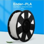 CREALITY ENDER PLA 3D Printer Filament, White, 1KG, Printing temperature: 200, Filament diameter: 1.75mm, Tensile strength: 60MPa, Size of filament wheel: Diameter 200mm, height 70mm, hole diameter 56mm.