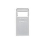 Memorie USB Kingston DataTraveler Micro 128 GB, USB 3.2, Argintiu