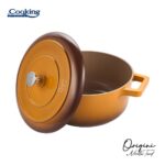 SEMIOALA ALUMINIU TURNAT + CAPAC 26x12.5 CM,5.8L, NICOLAI TAND, ORIGINI, COOKING BY HEINNER - Image 2