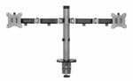 Suport 2 monitoare Serioux MM55-C024, compatibilitate  dimensiune ecran 17"-32",  greutate maximă suportata: (per ecran): 9kg, VESA: 75x75, 100x100, inclinare: +70°~-70°, pivotare: +90°~-90°, rotația ecranului: + 180°~-180°, instalare: clemă, grommet - Image 5