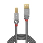 Cablu transfer Lindy LY-36643, USB 2.0 Type A to B, 3m, Cromo Line - Image 2