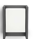 Aplica LED pentru exterior Philips Arbour, 6W (47W), 800 lm, luminacalda(2700K), IP44, 75x166x221mm, Antracit