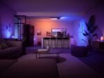 Plafoniera LED RGB Philips Hue Centris, Bluetooth, cu 3xGU10, 3x5.7W+LED 36W, 3550 lm, lumina alba si color (2000-6500K), IP20, Metal, Negru - Image 3