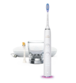 Periuta de dinti sonica electrica Philips Sonicare DiamondClean Smart 9400 HX9917/88, 62000 miscari/minut, 4 moduri de curatare, 3 nivele intensitate, senzor presiune, functia BrushSync, 2 baze cu rol de incarcare, 2 capete de periere, Alb - Image 2