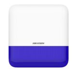 Sirene de exterior wireless AXPRO Hikvision DS-PS1-E-WE(Blue Indicator), frecventa de operare: 868 MHz, comunicare bidirectionala Tri-X wireless protocol, distanta de comunica RF: 1600metri, criptare: AES-128, 2 x tamper, Strobe light BLUE, nivel sonor: 110 dB, 3 tipuri de sonerii de alarma: alarma